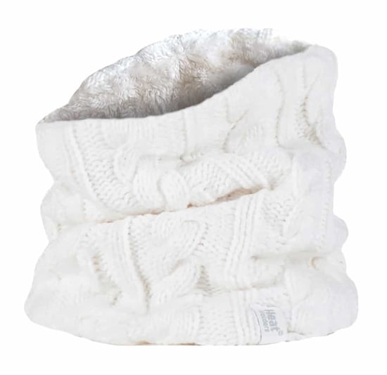 Wärmehalter - Ladies Thick Cable Knit Fleece Lined Neck Warmer - Image 1