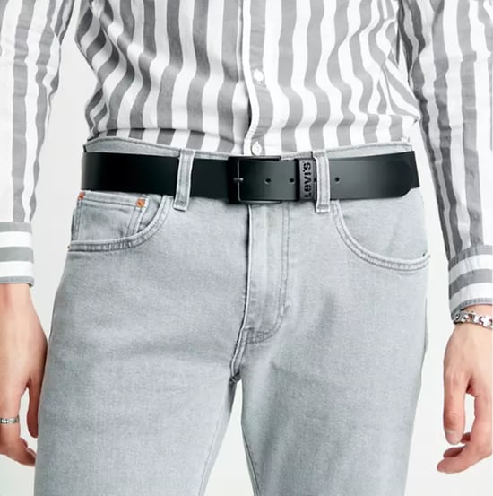 ASHLAND METAL Mens Casual Belt Black - Image 2