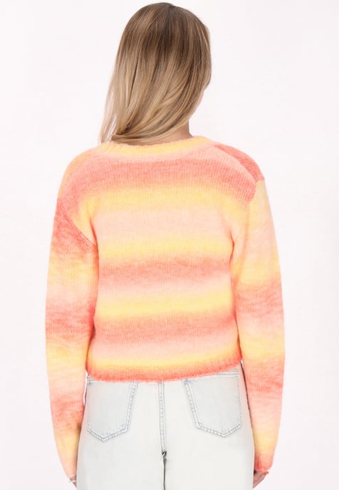 Mymo Pullover Damen Orange Mehrfarbig - Image 4