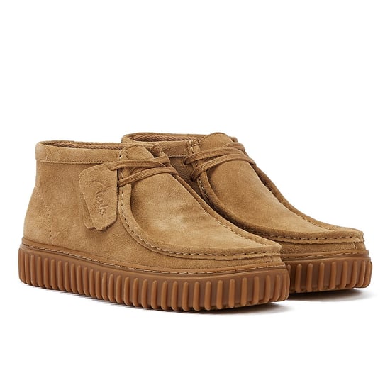 Clarks Torhill Hi Wildleder Herren Stiefel Braun - Image 1