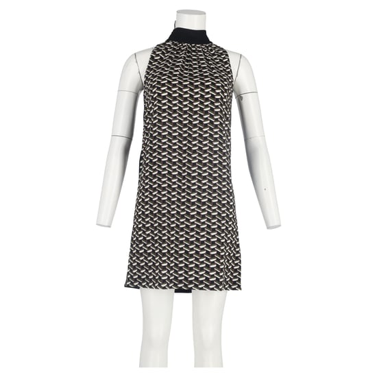 Prada Bedrucktes Mini-Rückenbandkleid aus mehrfarbiger Viskose - Image 4
