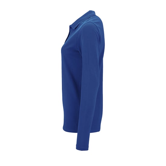 SOLS Womens/Ladies Perfect Long Sleeve Pique Polo Shirt (Königsblau) - Image 5