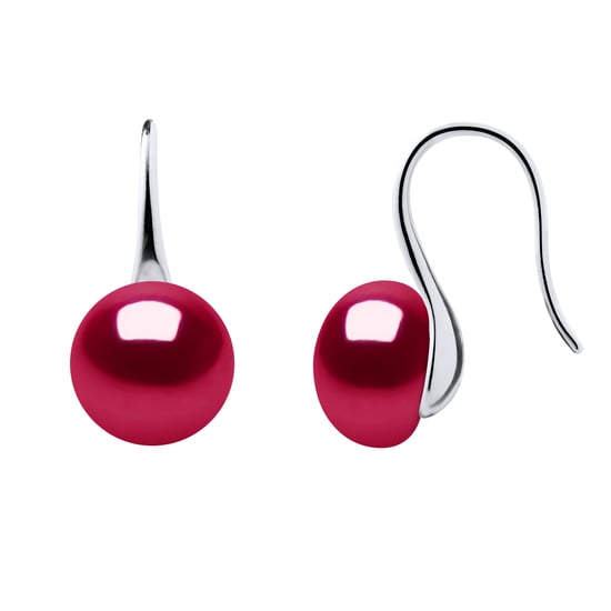 Earrings Real Cultured Freshwater Pearls Button 9-10 mm