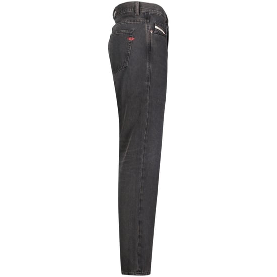 Diesel D-Viker Jeans in normaler Passform in Schwarz - Image 4
