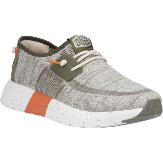 HEYDUDE Sirocco Sport Mode Nylon Herren Grün/Staubiges Olive/Orange Turnschuhe - Image 1