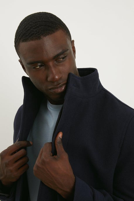 Signature Funnel Neck Coat