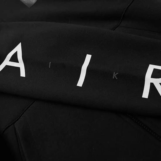 Nike Air Fleece Herren Zip durch Hoodie In schwarz - Image 5
