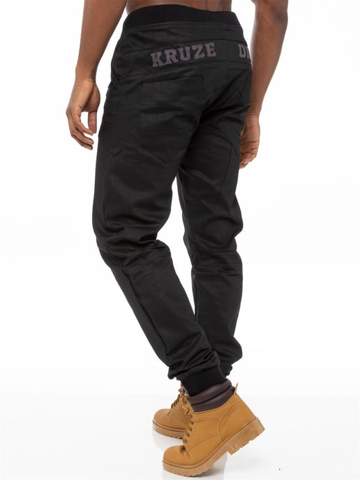 Kruze | Mens Cuffed Jeans - Schwarz - Image 2