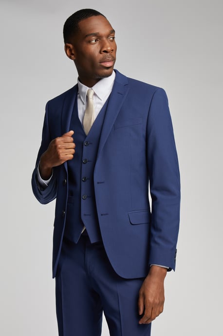 Bright Blue Slim Jacket - Image 1