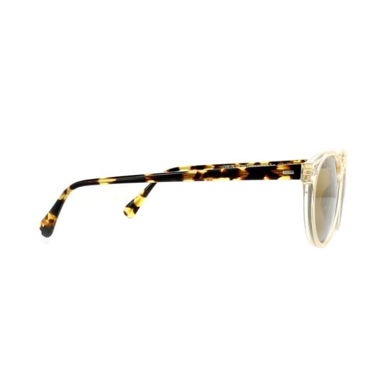Oliver Peoples Sonnenbrille Gregory Peck 5217 1485W4 Honig Dunkel Braun Gold Spiegel - Image 4