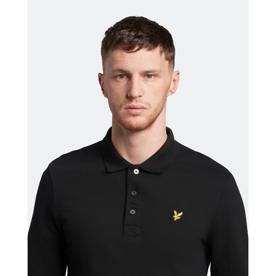 Lyle & Scott Herren Poloshirt mit langen Ärmeln und Kragen - Image 3