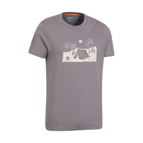 Mountain Warehouse Herren Camping Skizze Bio T-Shirt (Grau) - Image 2