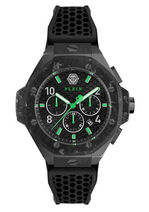 Philipp Plein Plein Chrono Royal Herren Schwarz Uhr PWPRA0624 - Image 1