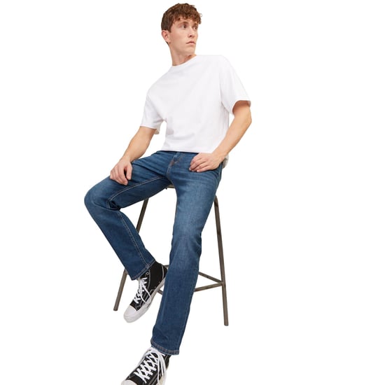 Jack & Jones Herren Blaue Jeans Regula Fit Lässig 5-Taschen-Design - Image 3