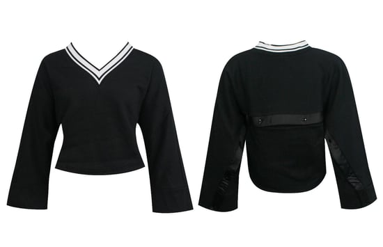 Puma Damen Tipping Schwarzer Kapuzenpullover - Image 1