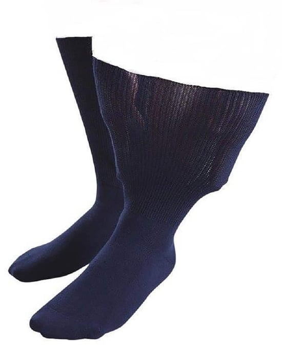 Herren & Damen Extra Wide Soft Cotton Oedema Socken für geschwollene Füße - Image 1