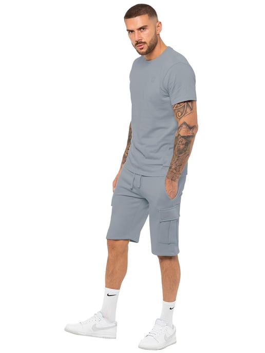 Enzo | Herren T-Shirt-Trainingsanzug mit Shorts Set - Image 2