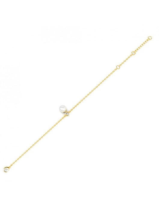 Kristall-Perlenarmband - Gold und Kristall - Image 5