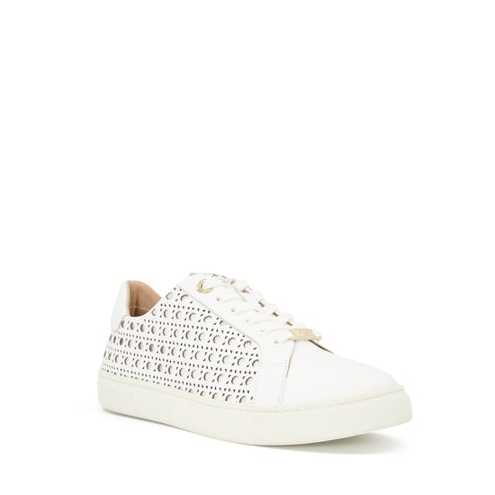 Dune Ease Leder Damen Weiße Turnschuhe - Image 1