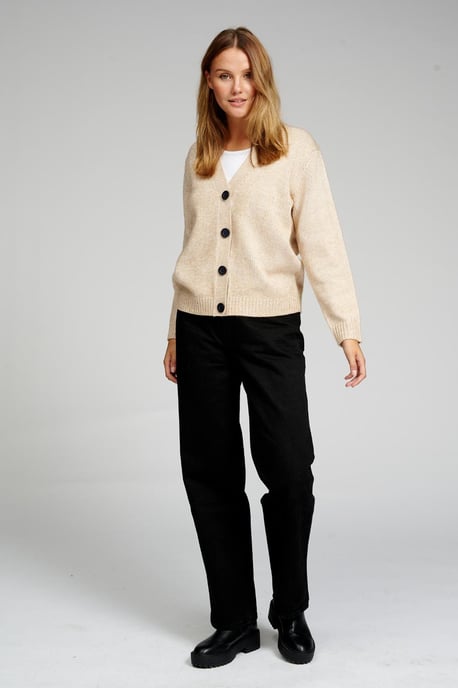 Knitted Cardigan - Beige