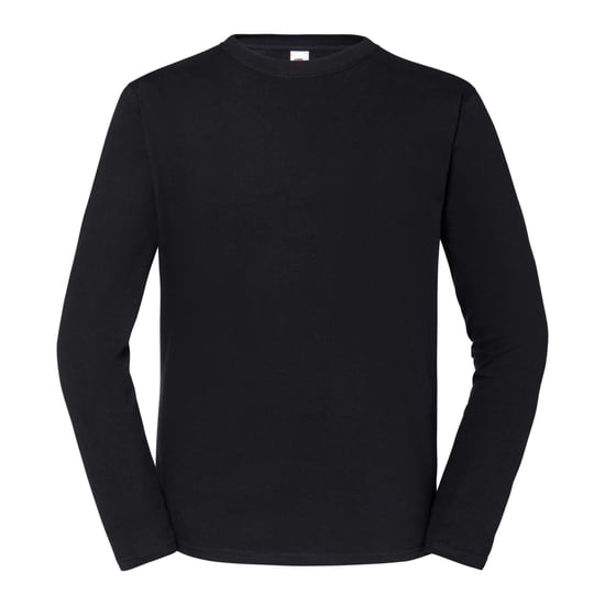 Fruit of the Loom - "Iconic 195" T-Shirt für Herren/Damen Unisex Langärmlig (Schwarz) - Image 1
