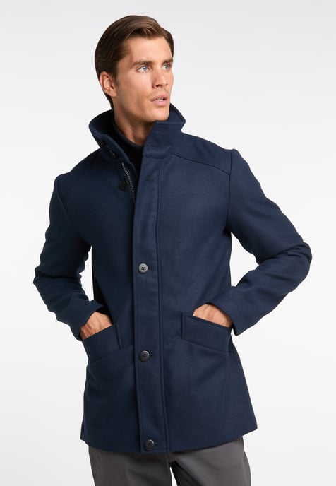 Dreimaster Übergangsjacke aus Wollgemisch Herren Nachtblau - Image 2