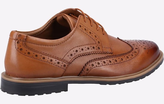 Hush Puppies Verity Leder Damen Tan Brogues Schuhe - Image 3