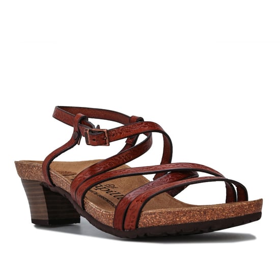 Women's Papillio Bella Leather Sandals Narrow Width in Brown