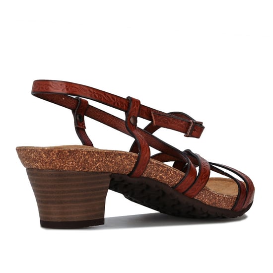 Women's Papillio Bella Leather Sandals Narrow Width in Brown