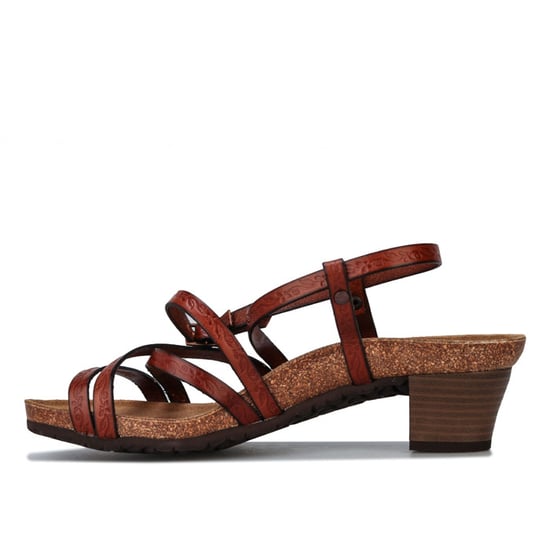 Women's Papillio Bella Leather Sandals Narrow Width in Brown