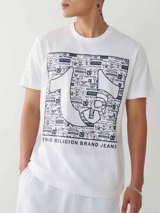 Registered Horseshoe Logo Tee in White