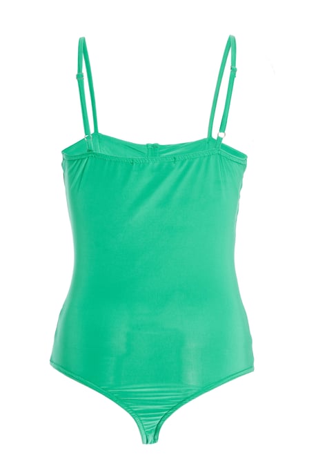 Green Ruched Bodysuit