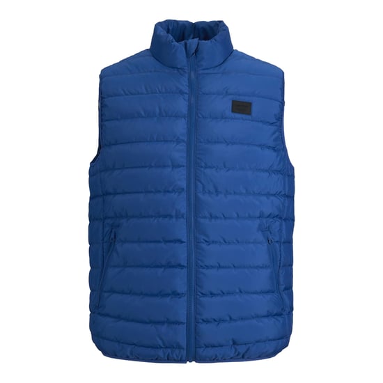 Jack & Jones Mens Puffer Gilet with Stand Up Collar Lightweight