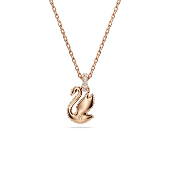 Swarovski 'Swan' Damen-Halskette aus vergoldetem Metall - Rosé 5678046 - Image 5
