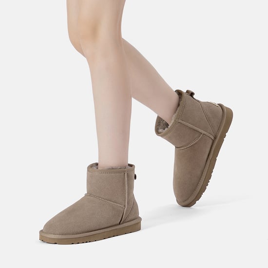 EVER AU Damen Leder Kurzstiefel - Ostrich - Image 2