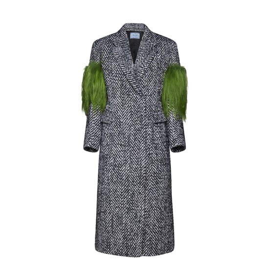 Prada Herringbone Wool Coat