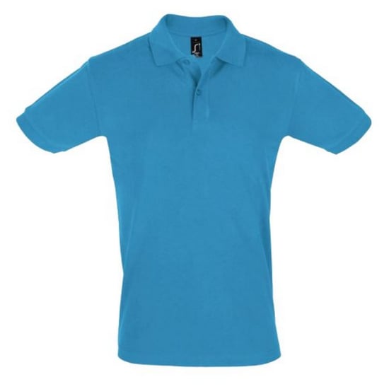 SOLS Herren Perfect Pique Kurzarm-Poloshirt (Aqua) - Image 1