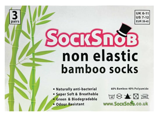 Herren 3 Paar nicht elastische Top antibakterielle Anti-Schweiß Bambus Socken - Image 2