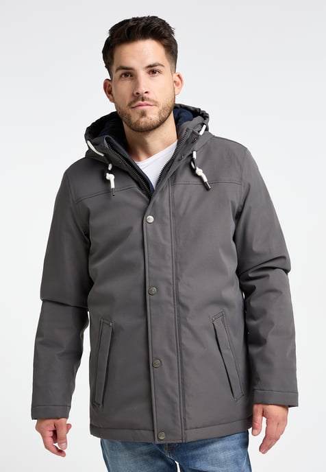 ICEBOUND Wattierte Winterjacke Herren Steingrau - Image 2