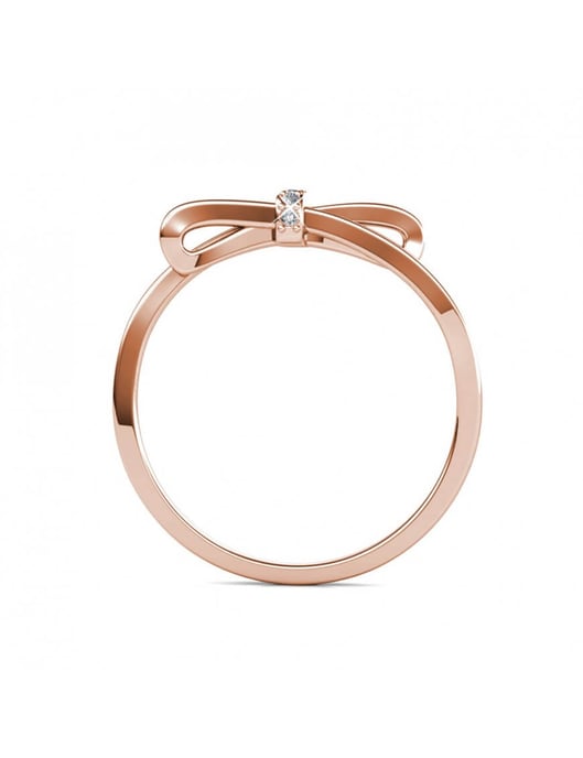Ring mit leuchtender Schleife - Rose Gold und Kristall - Image 5