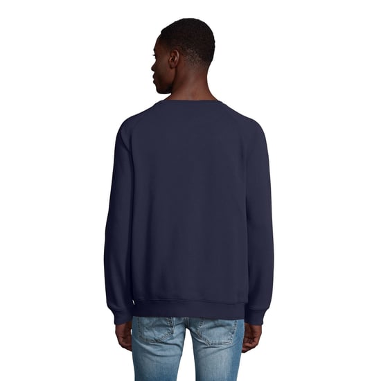 SOLS Unisex Erwachsene Space Organic Raglan Sweatshirt (French Navy) - Image 6