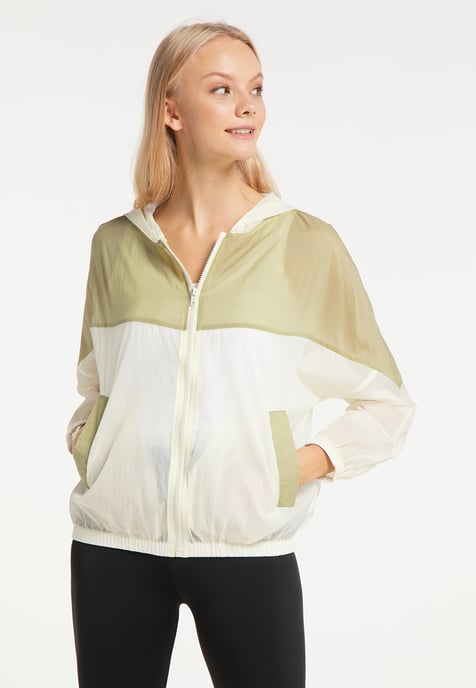 Mymo Windjacke Damen Olivenwollweiß - Image 3