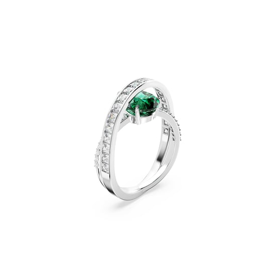 Swarovski 'Hyperbola' Women's Base Metal Ring - Silver 5665361