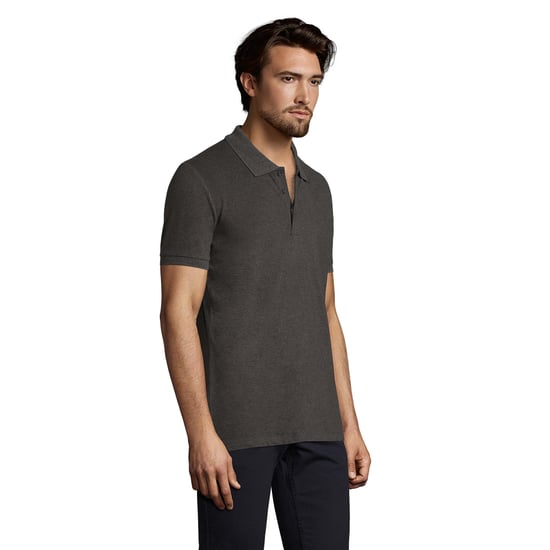 SOLS Herren Phoenix Kurzarm-Pique-Poloshirt (Charcoal Marl) - Image 6