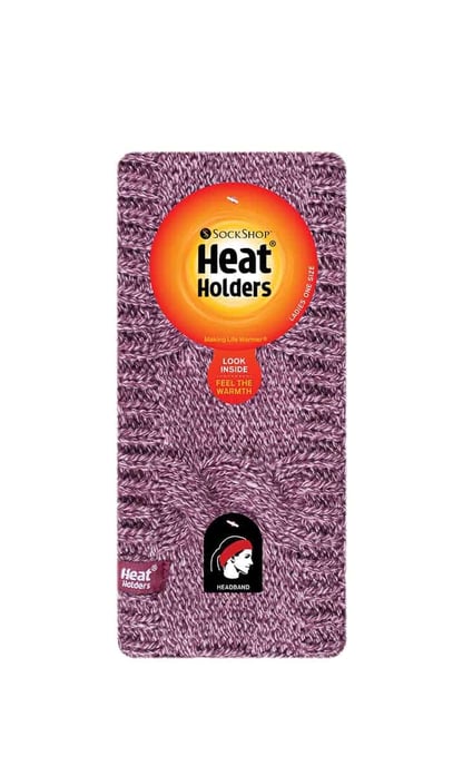 Damen Kabel gestrickt Fleece gefüttert Thermal Winter Ohrwärmer Stirnband - Image 2