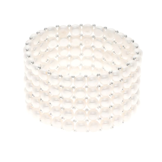 Bracelet 5 Rows of Real Freshwater Pearls - 4 mm