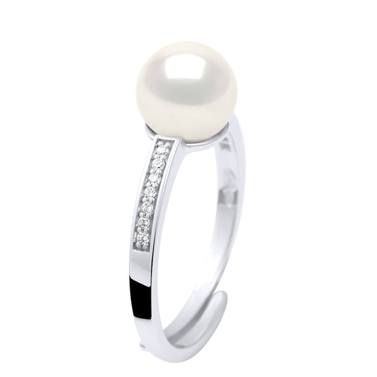 Ringschmuck - Echte Süßwasser-Zuchtperle, rund 7-8 mm - Image 1