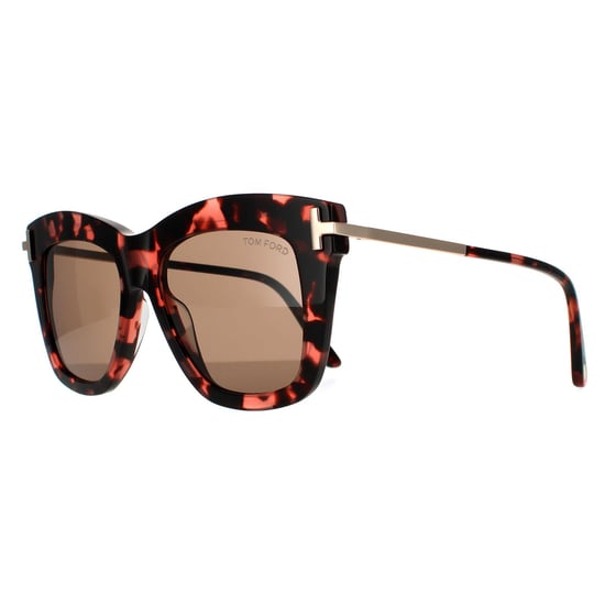 Tom Ford Square Damen Rosa Havanna Braun - Image 2