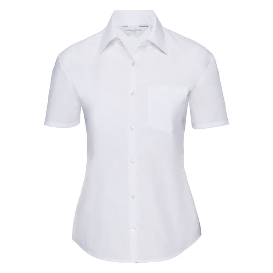 Russell Collection - Bluse mit kurzen Ärmeln - Damen (Weiß) - Image 1