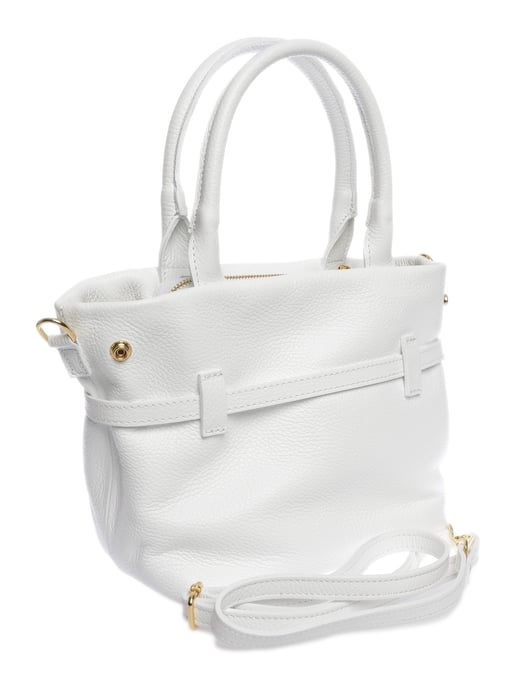 Luisa Vannini Weiß Rindsledertasche - Image 2